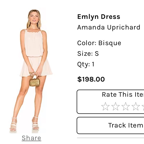 Amanda Uprichard Emlyn Dress - Picture 1 of 3